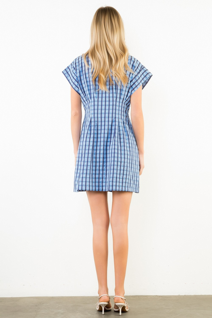 Blair mini dress in blue
