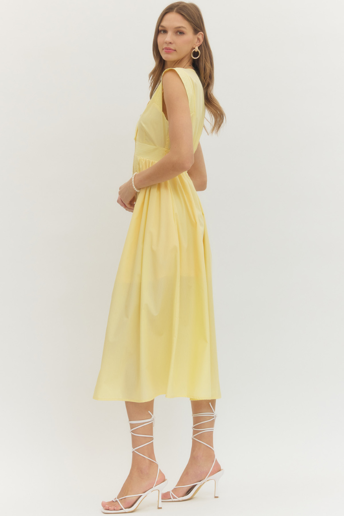Faye dress in yellow