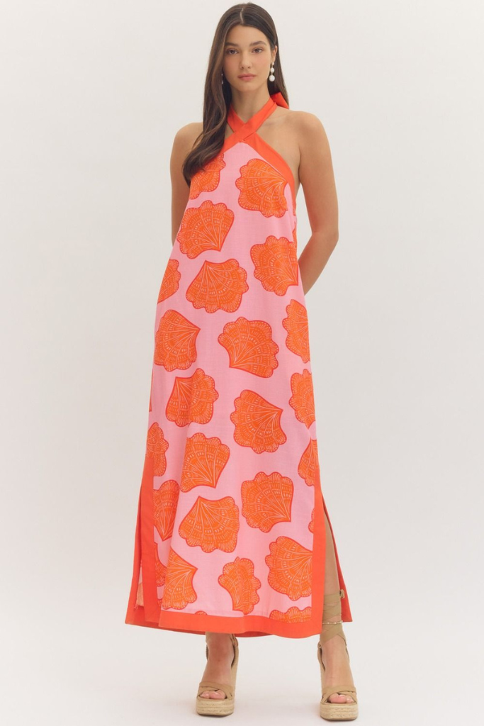 Cora maxi dress in pink