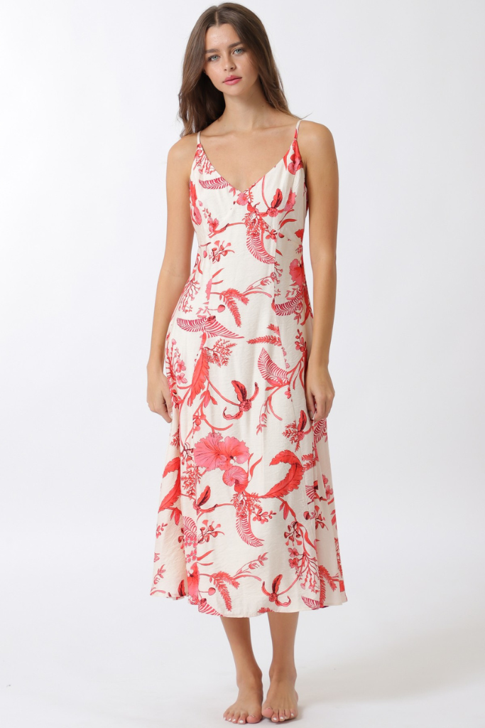 Zoe midi slip dress