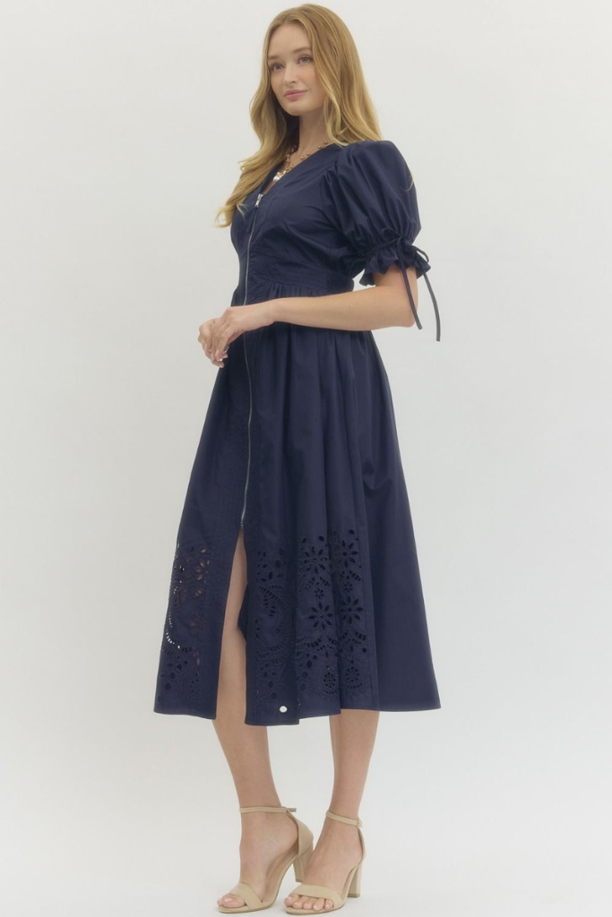 Heather dress in Navy