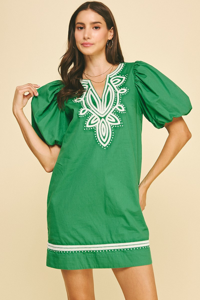 Greta dress in green