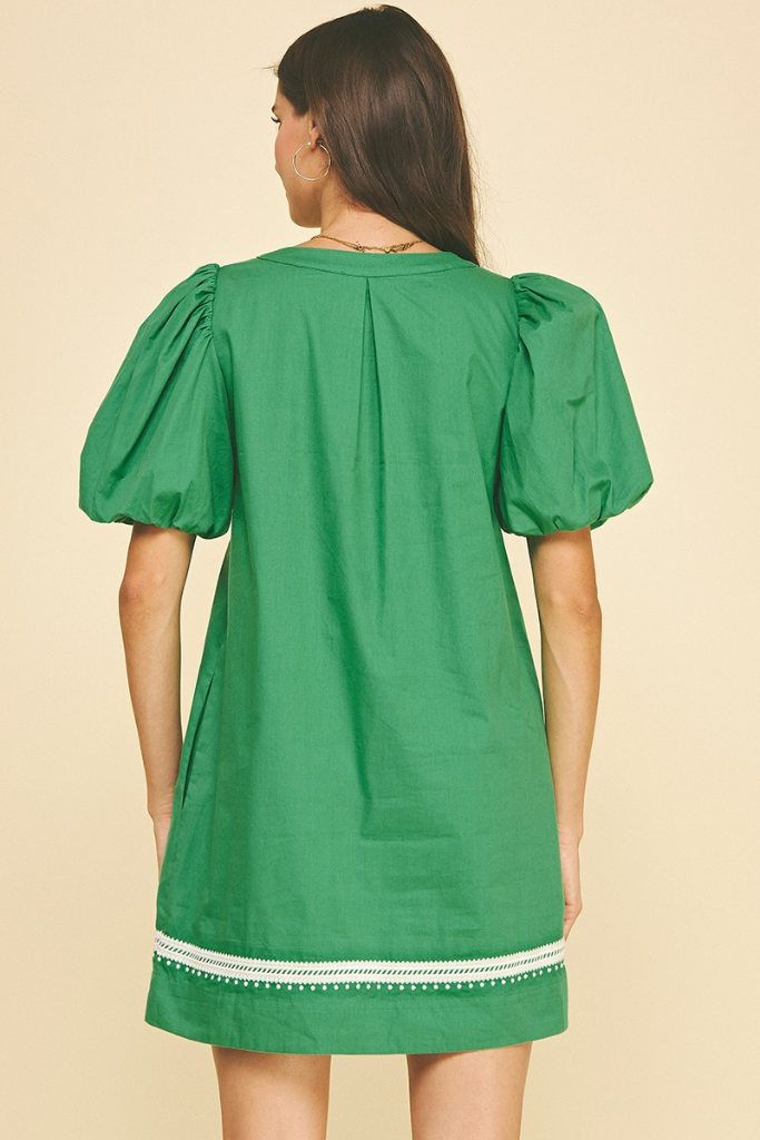 Greta dress in green