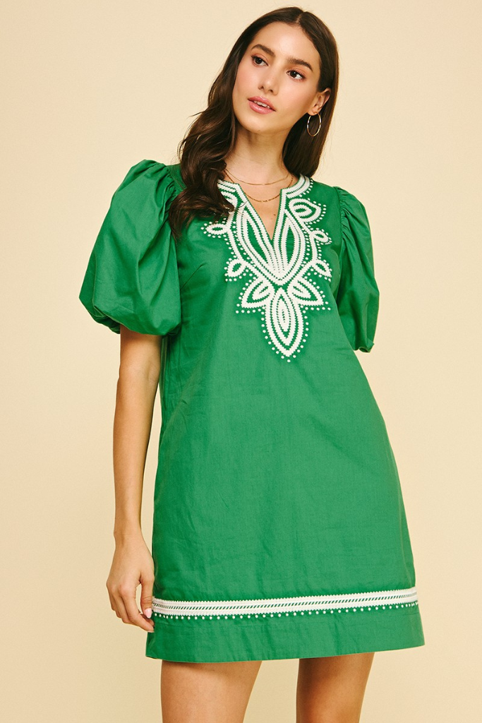 Greta dress in green