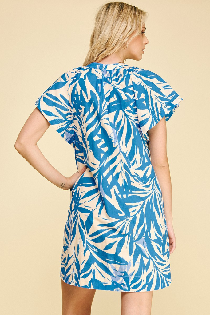 Aurora mini dress in blue