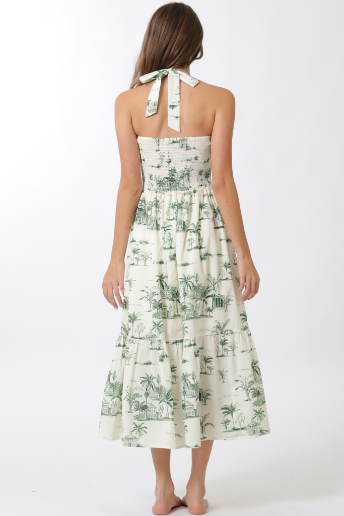 Ruby halter midi dress