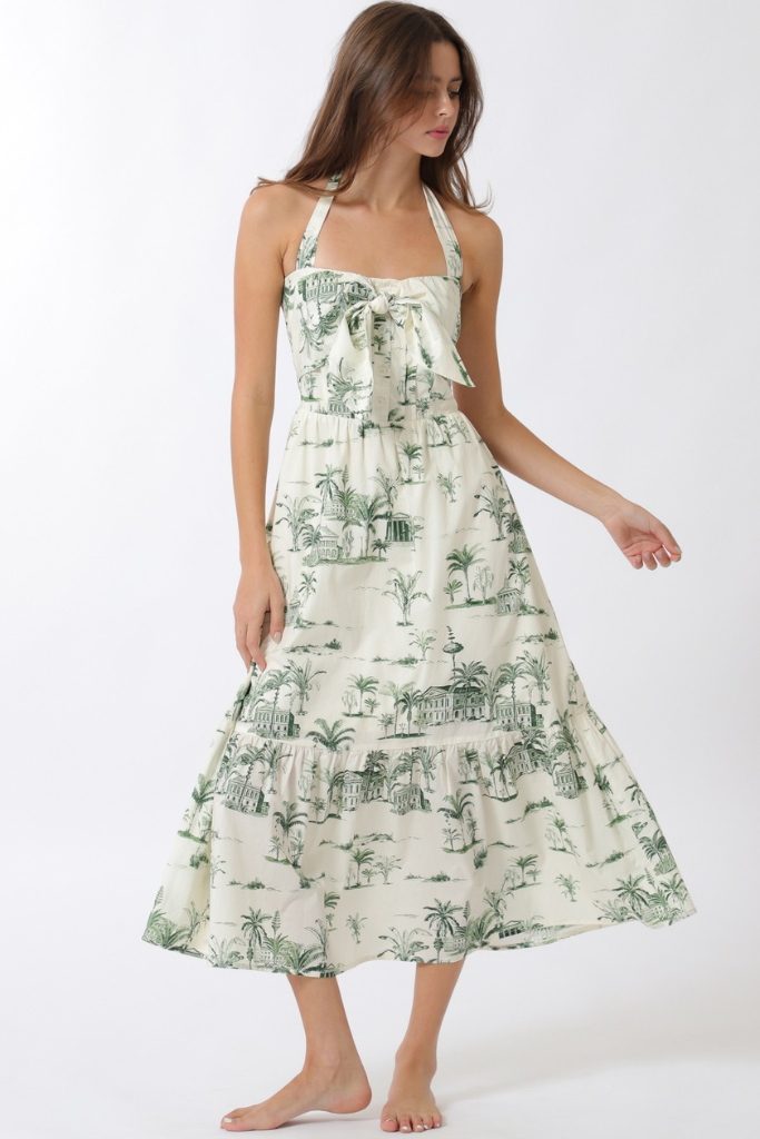 Ruby halter midi dress