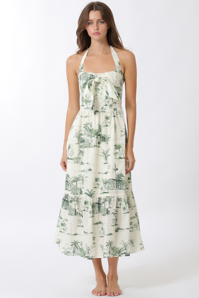 Ruby halter midi dress