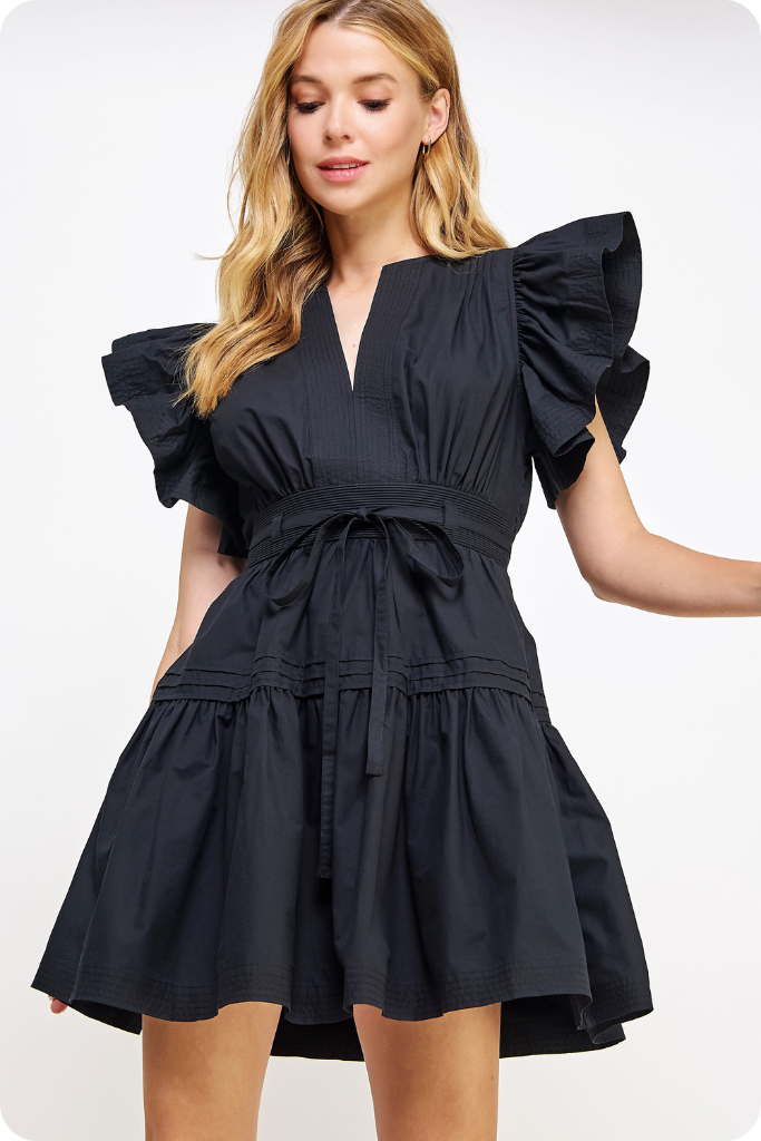Maisy mini dress in black