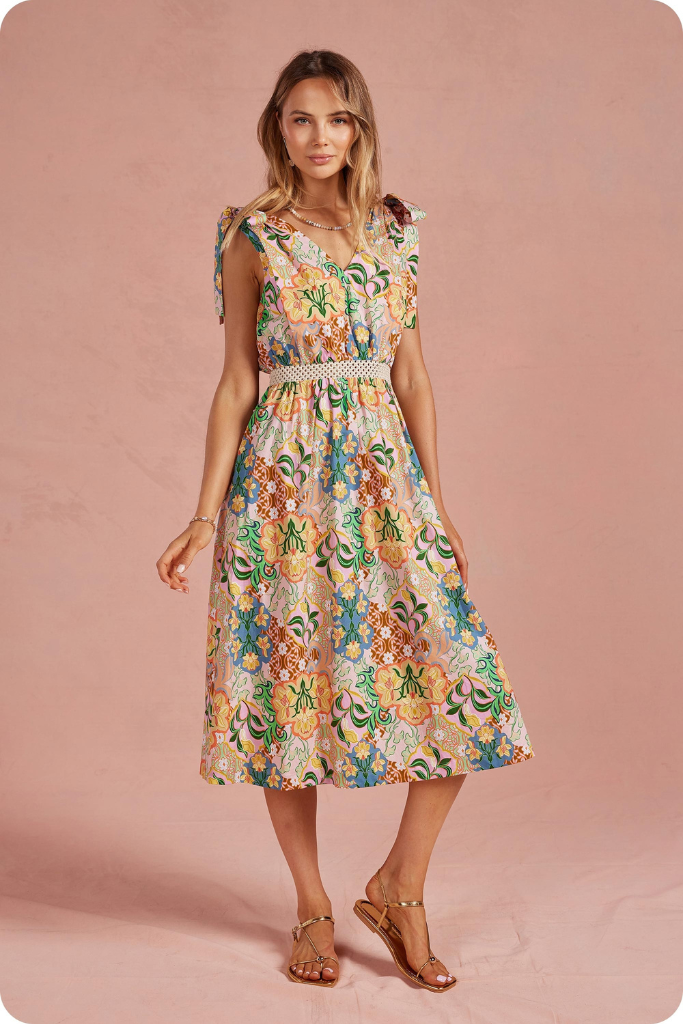 Cece floral dress