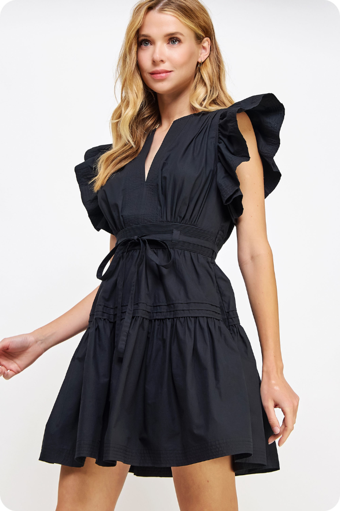 Maisy mini dress in black
