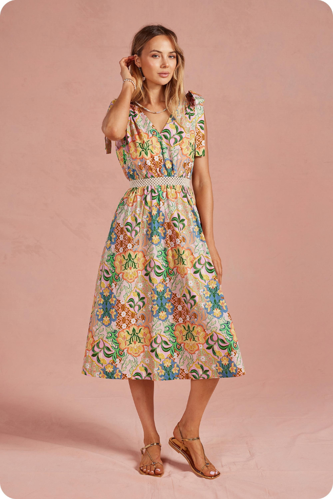 Cece floral dress
