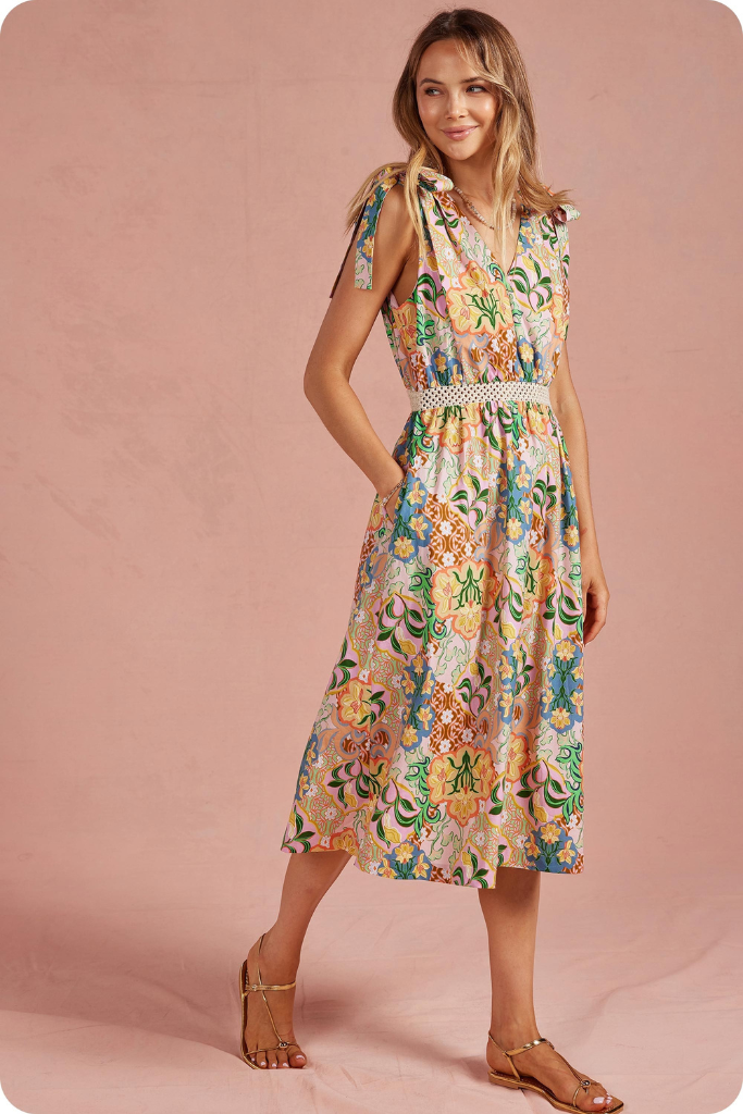 Cece floral dress