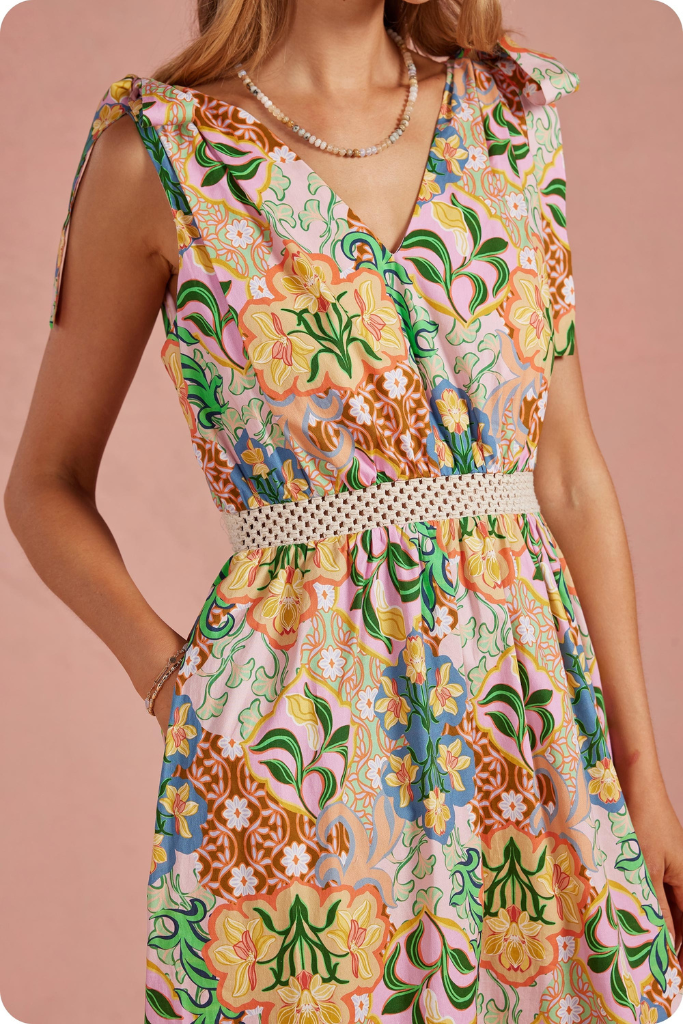 Cece floral dress