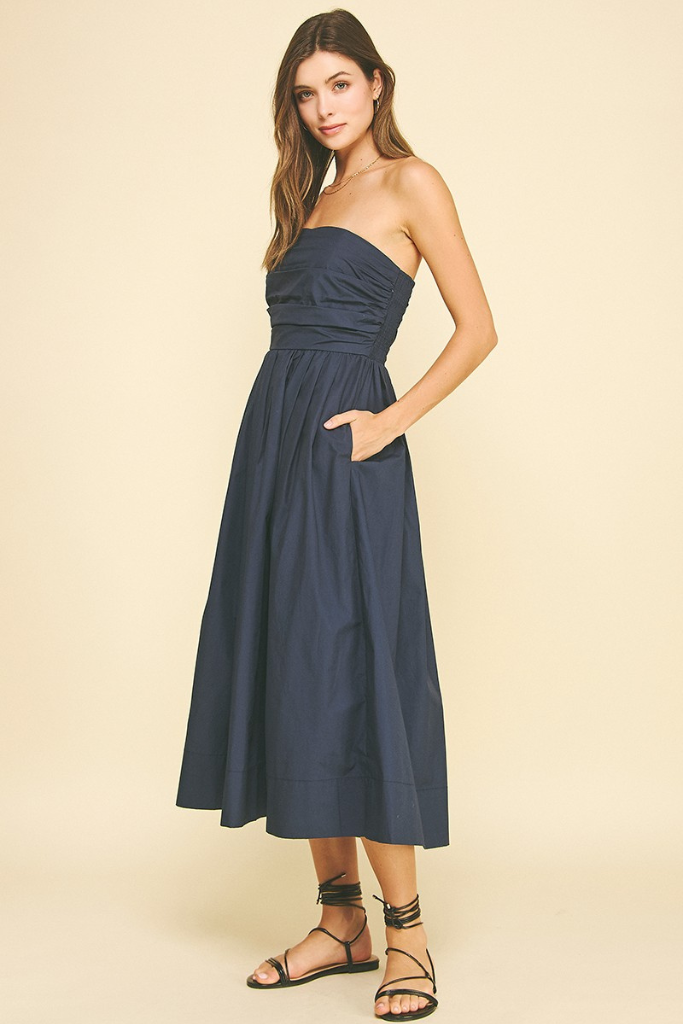 Kathleen dress in Navy