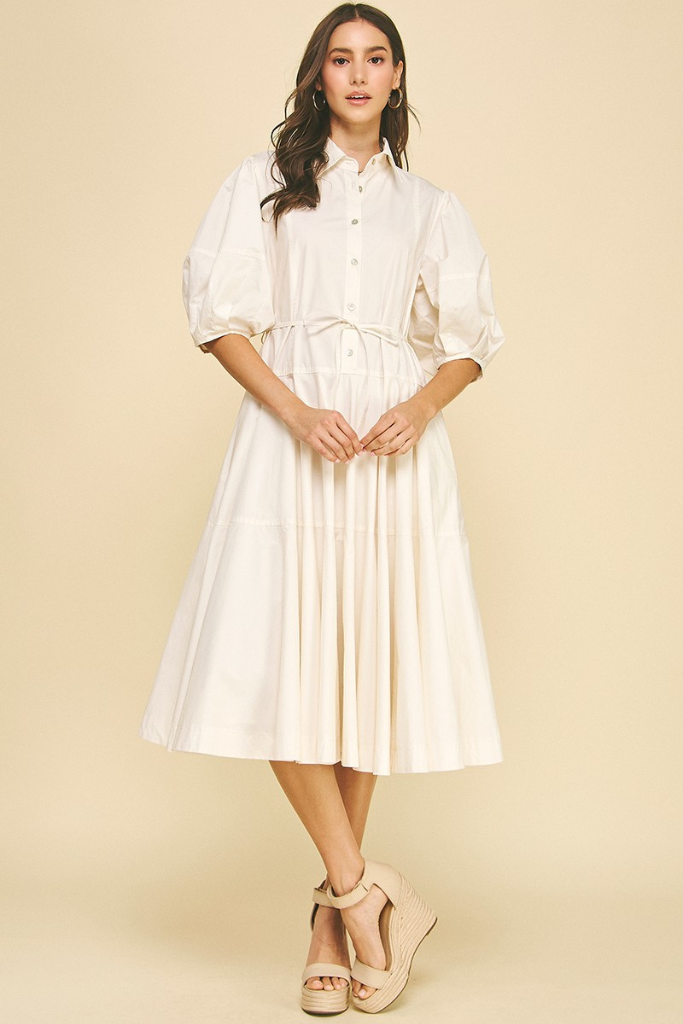 Angie dress in White