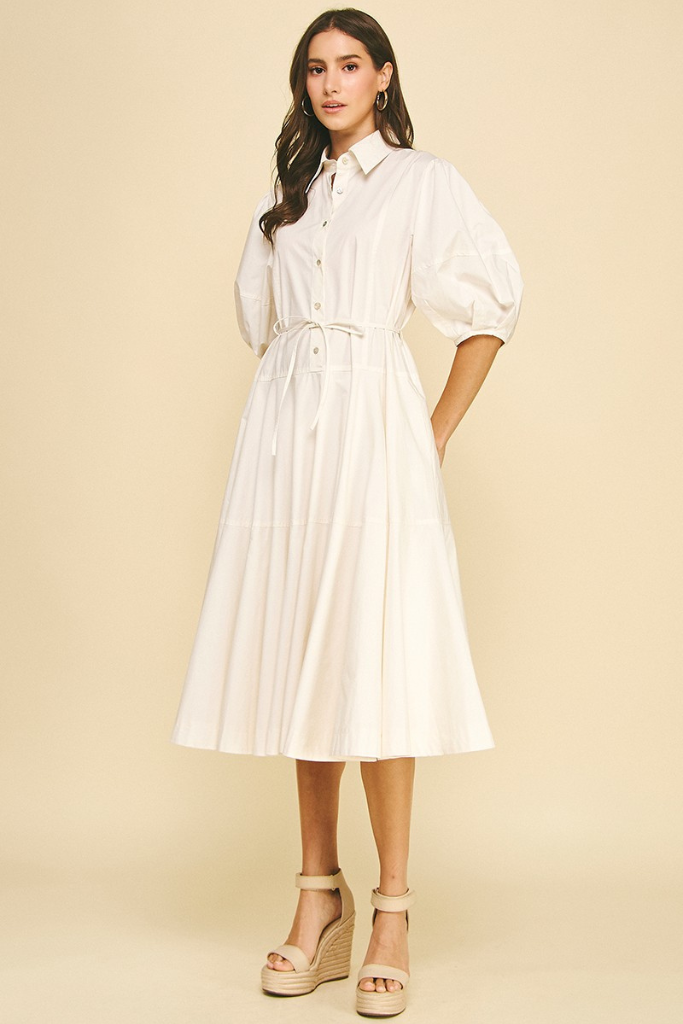 Angie dress in White