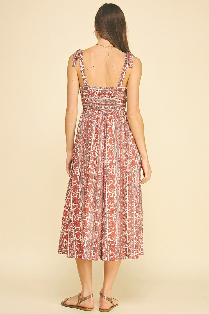 Clara dress in rust