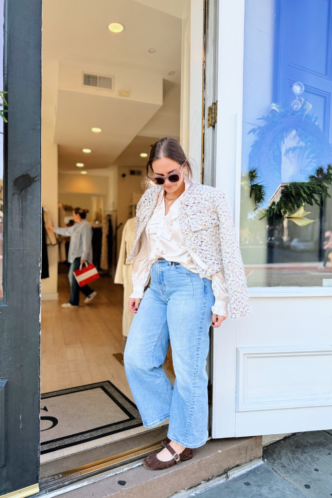 Jess ruffle blouse in white