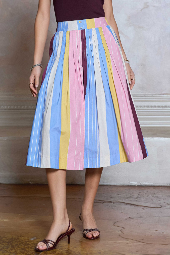 Mary Ellen skirt in stripe