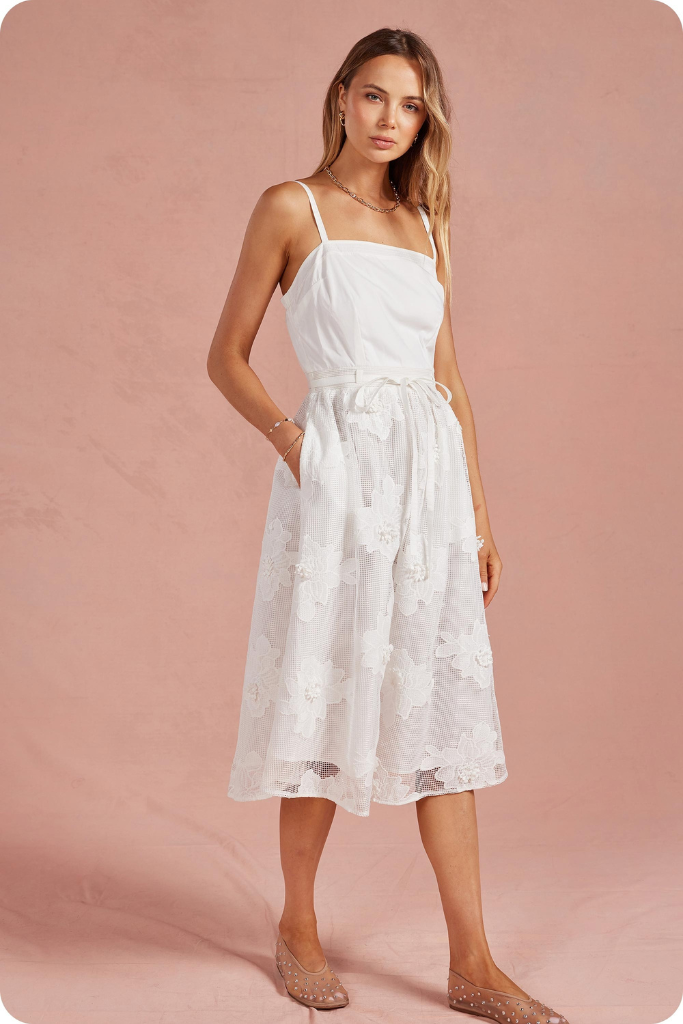 Quinn dress in white