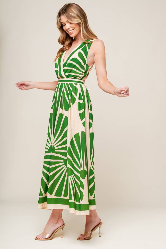 Alice maxi dress in green
