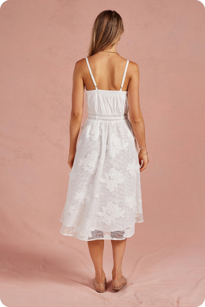Quinn dress in white