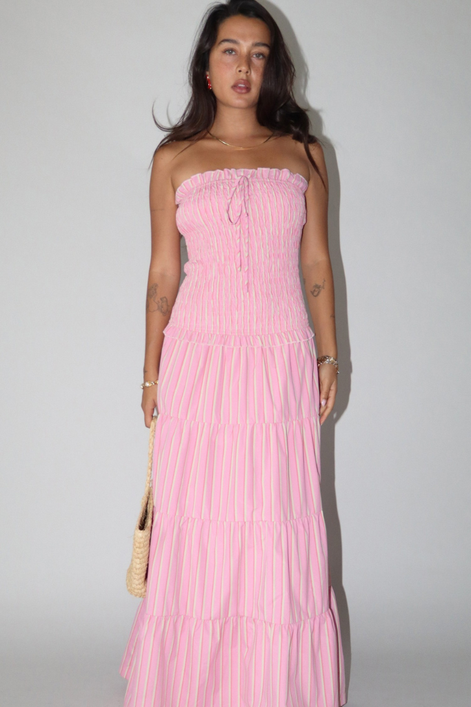 Paula smocked dress