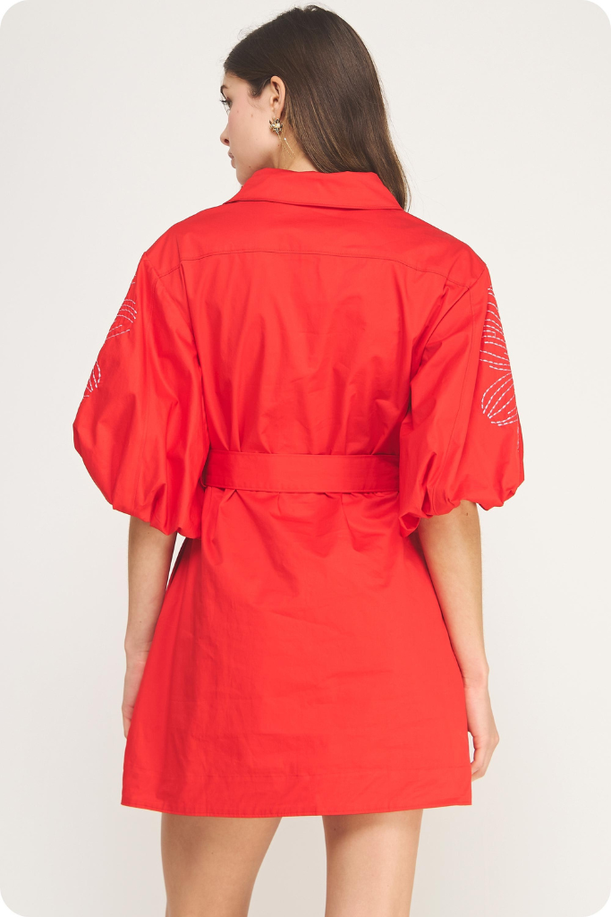 Emma dress in red