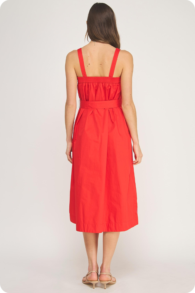 Helen dress in red