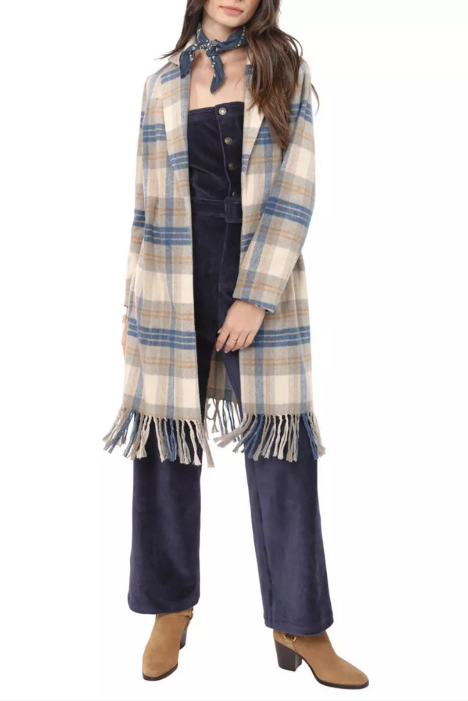 Melissa Plaid Coat