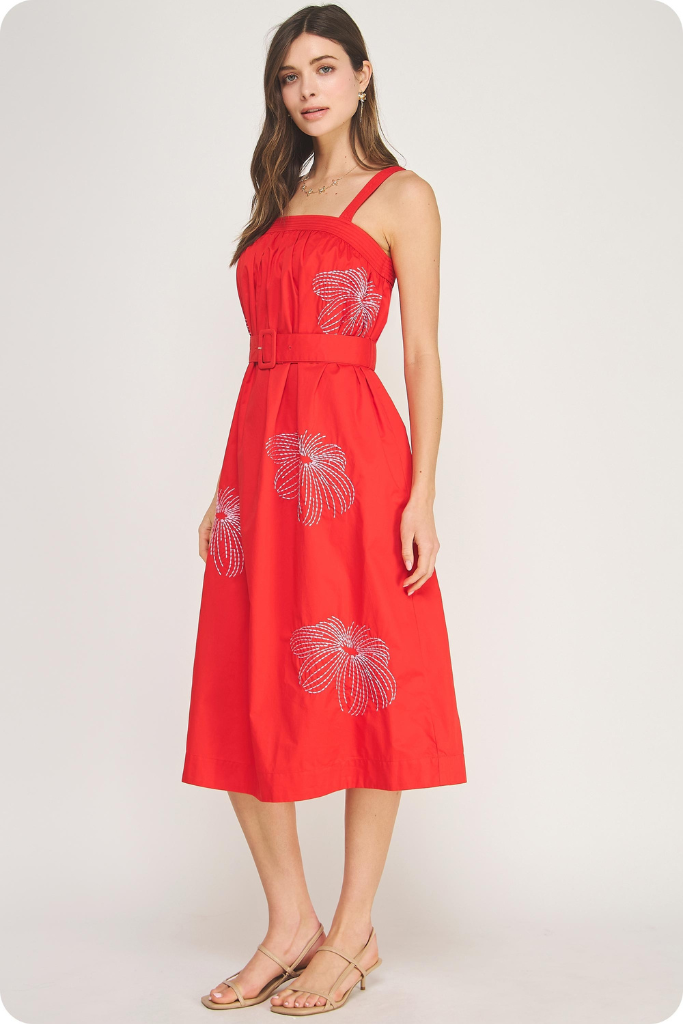 Helen dress in red