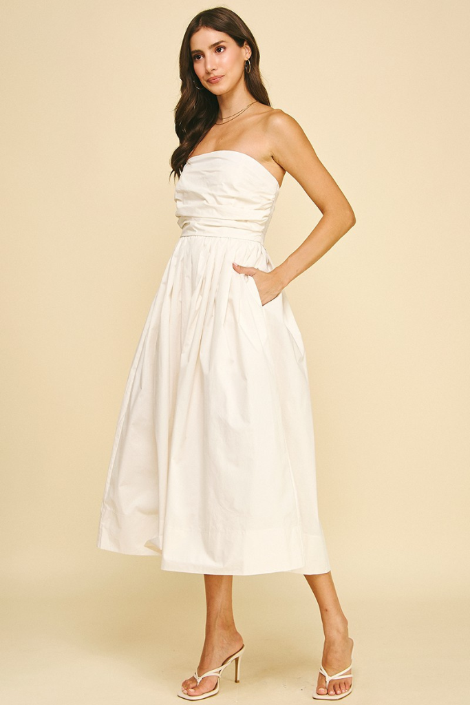 Kathleen dress in white