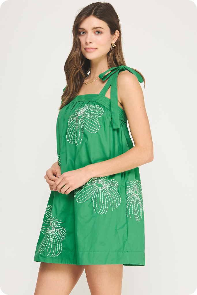 Katie dress in green – Sloane Boutique
