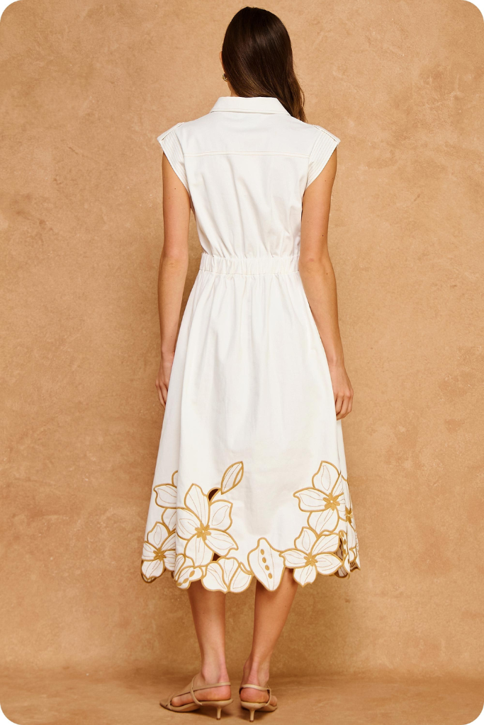 Ella dress in white