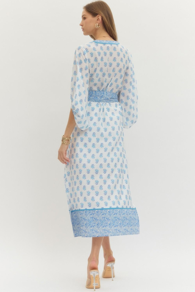 Everly dress in blue