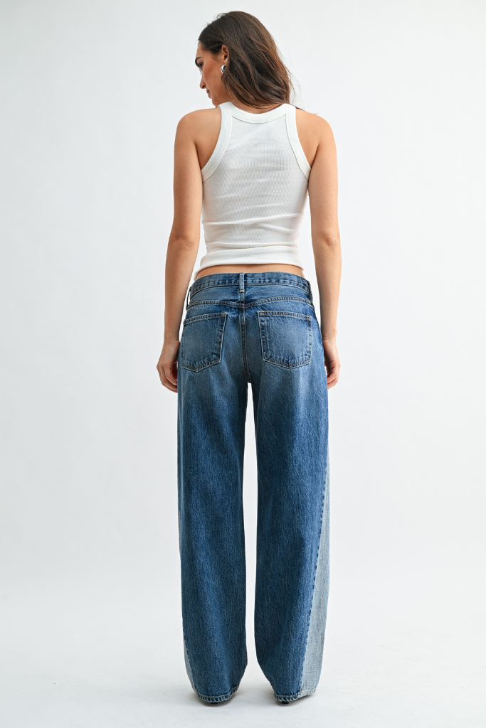 Mina relaxed wide leg jean