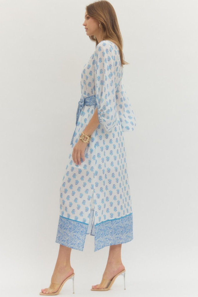 Everly dress in blue