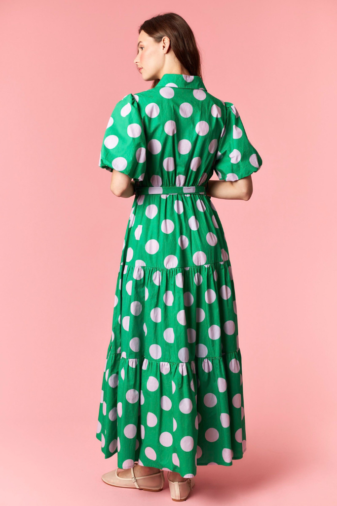 Katie dot maxi dress