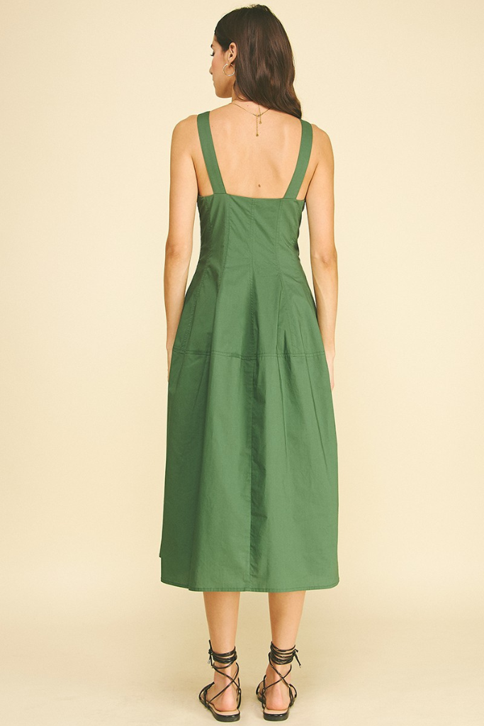 Madison midi dress in green