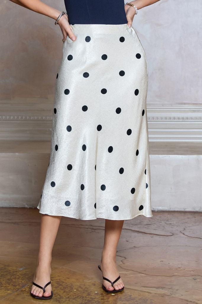 Audrey polka dot skirt