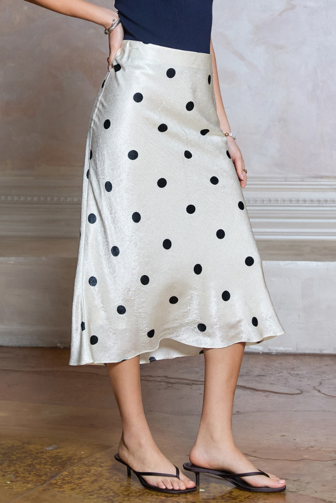 Audrey polka dot skirt