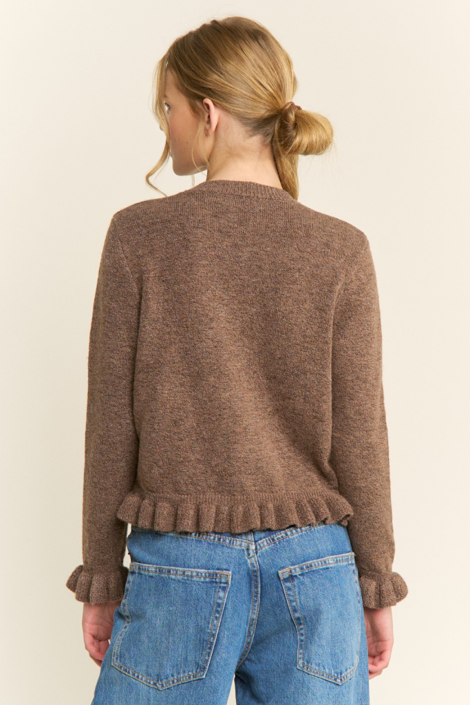 Edith Ruffle Cardigan