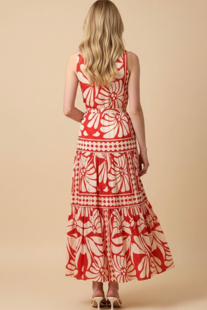 Kennedy maxi dress in red
