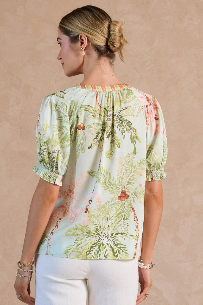 Peyton tropical blouse
