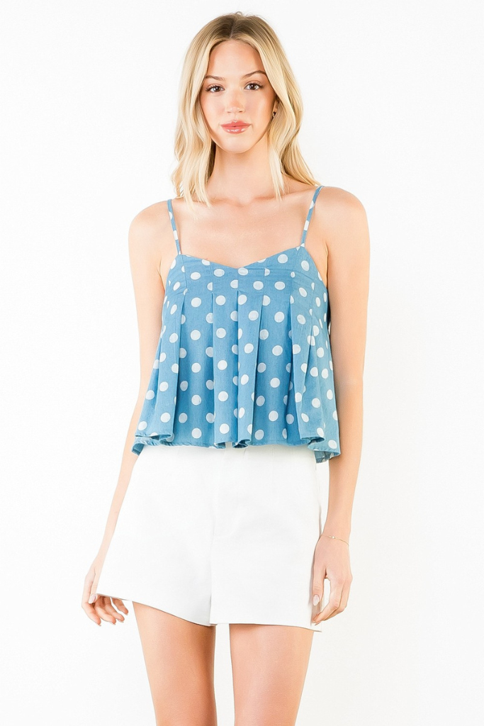 Calan polka dot tank