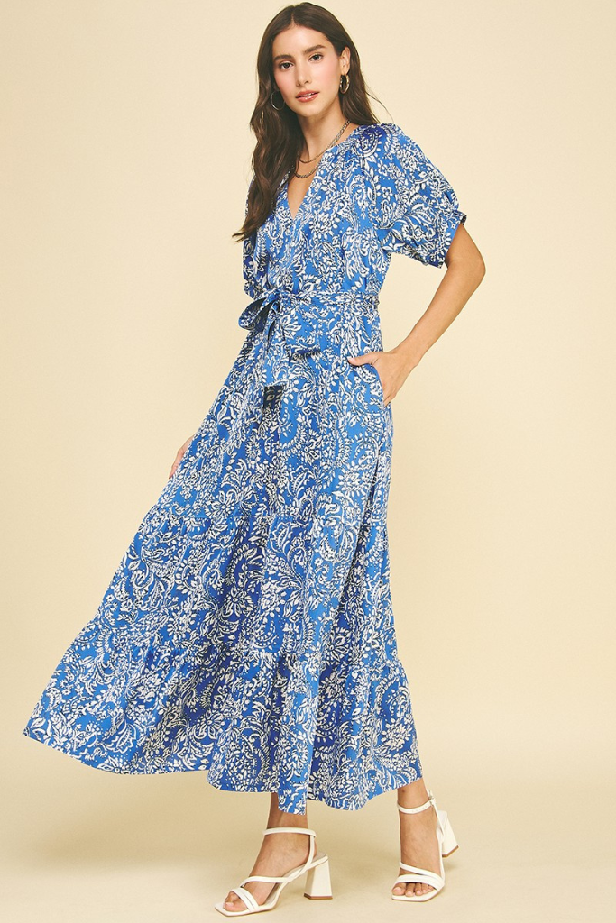 Leah dress in blue