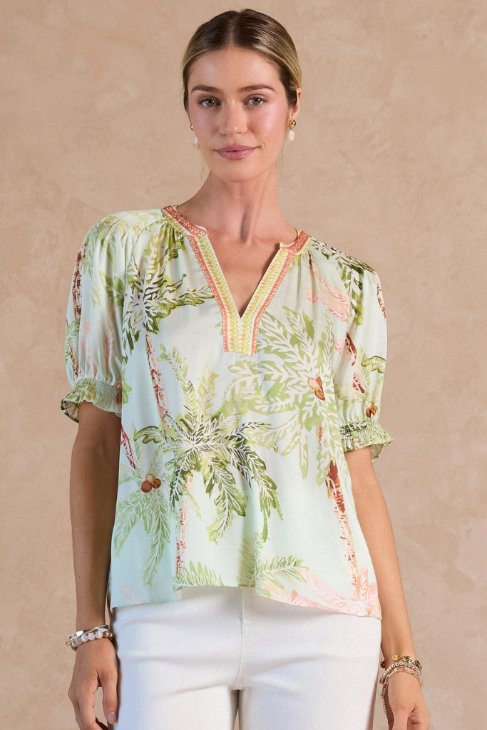 Peyton tropical blouse