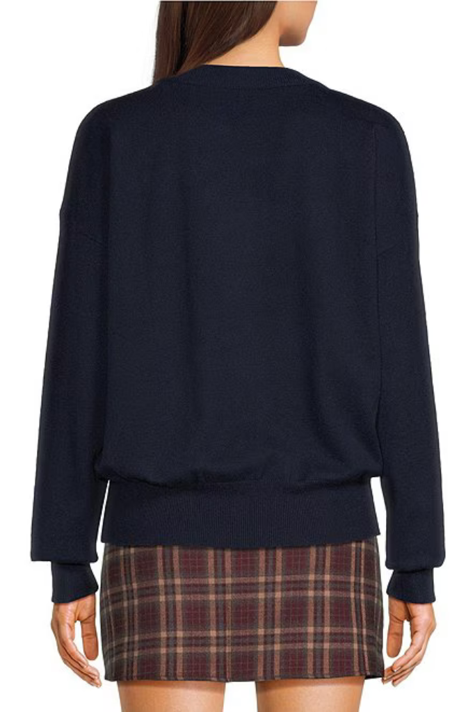 Alex dog sweater in navy