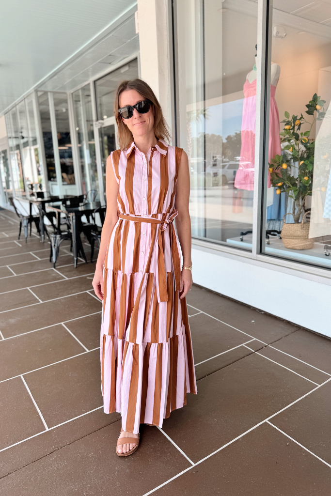 Nori stripe maxi dress